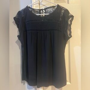 Daniel Rainn Becru Lace Detail Blouse